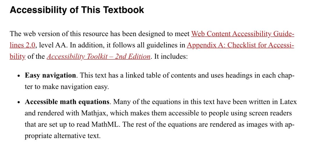 Accessibility Link Examples The Print Side of Accessibility – The H5P Kitchen